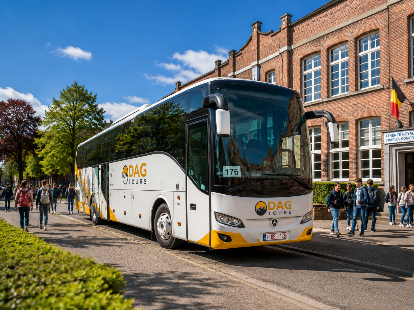 Bus scolaire Bruxelles Dag-Tours