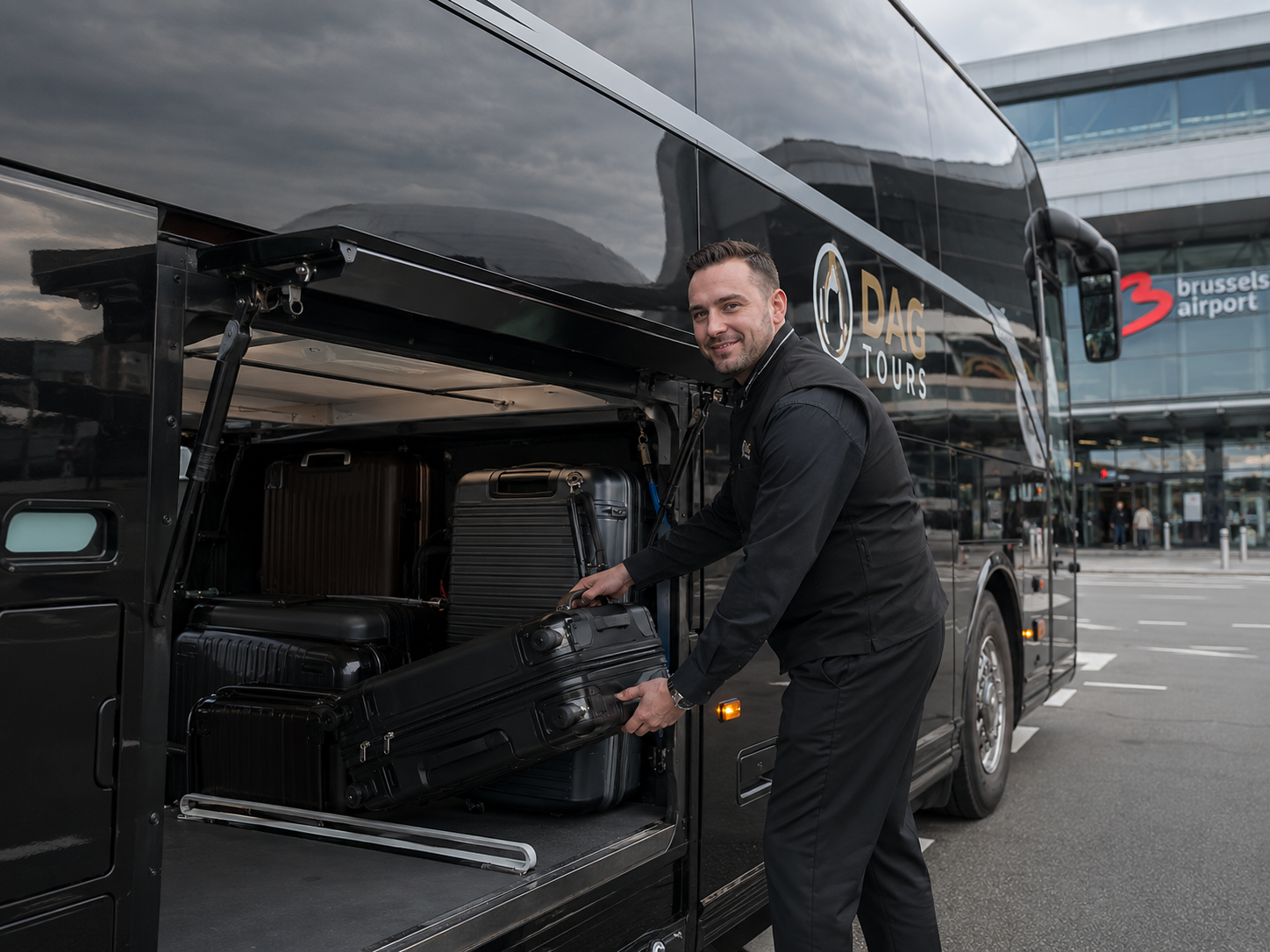 Service transfert aéroport bagages Belgique