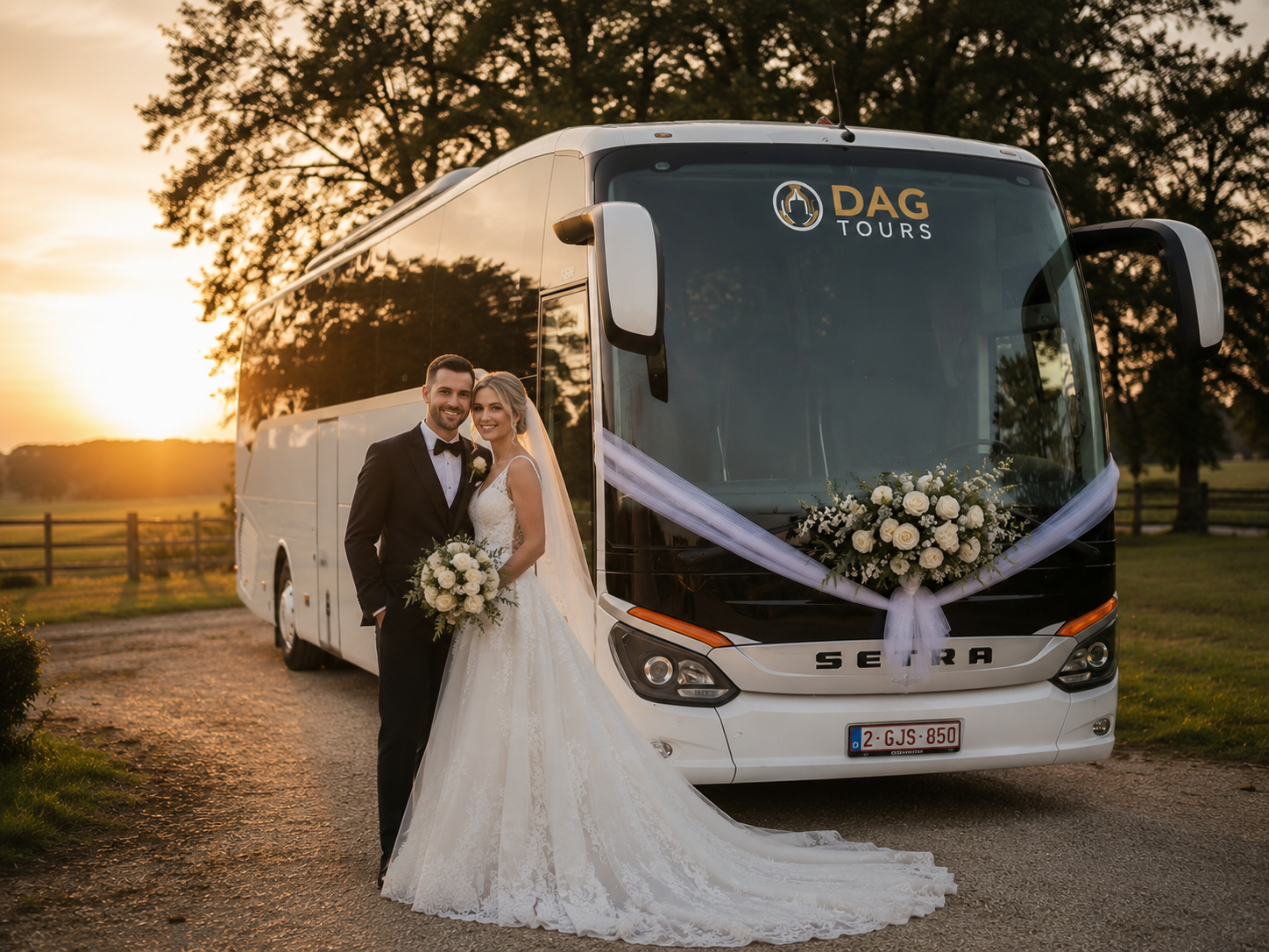 Transport mariés autocar mariage Bruxelles